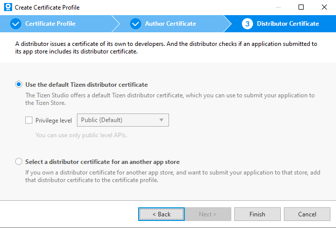 TizenDistributerCertificateType
