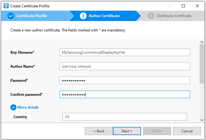 TizenEnteringCertificateAuthorData
