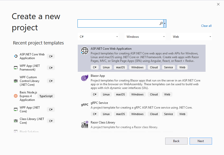 ASP.netCoreNewProject